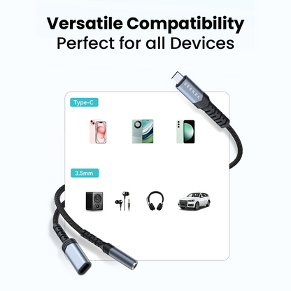 Type-C Converter (Type-C to C + 3.5mm audio jack)