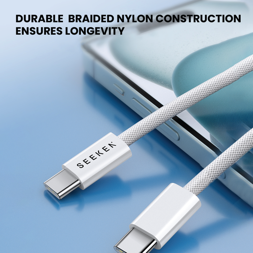 65W PD to Type-C Braided Cable (1 meter)