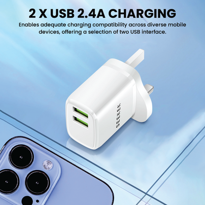 2.4A Dual USB Adapter