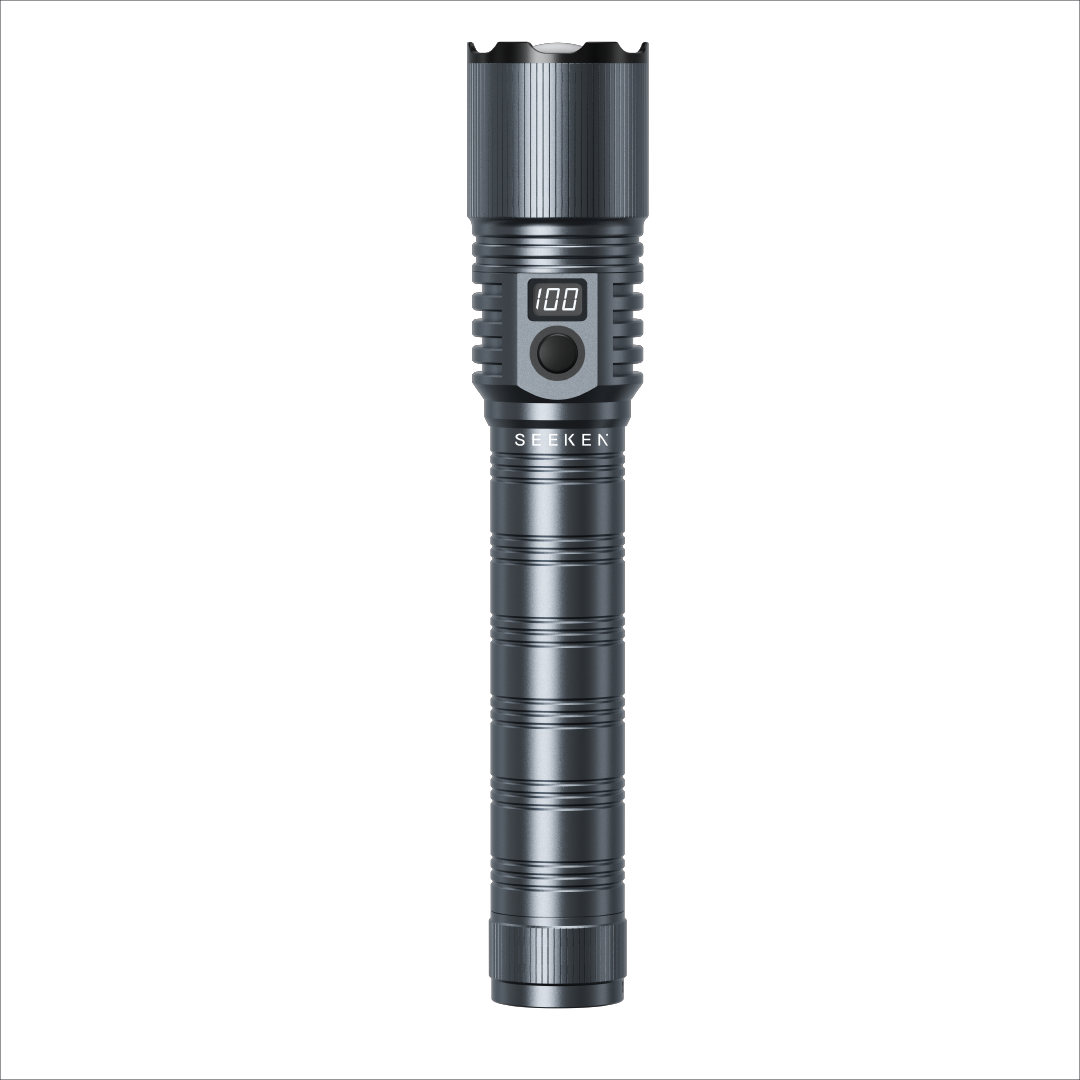 AquaLux 2300 Lumens IPX5 Flashlight with in-built Powerbank